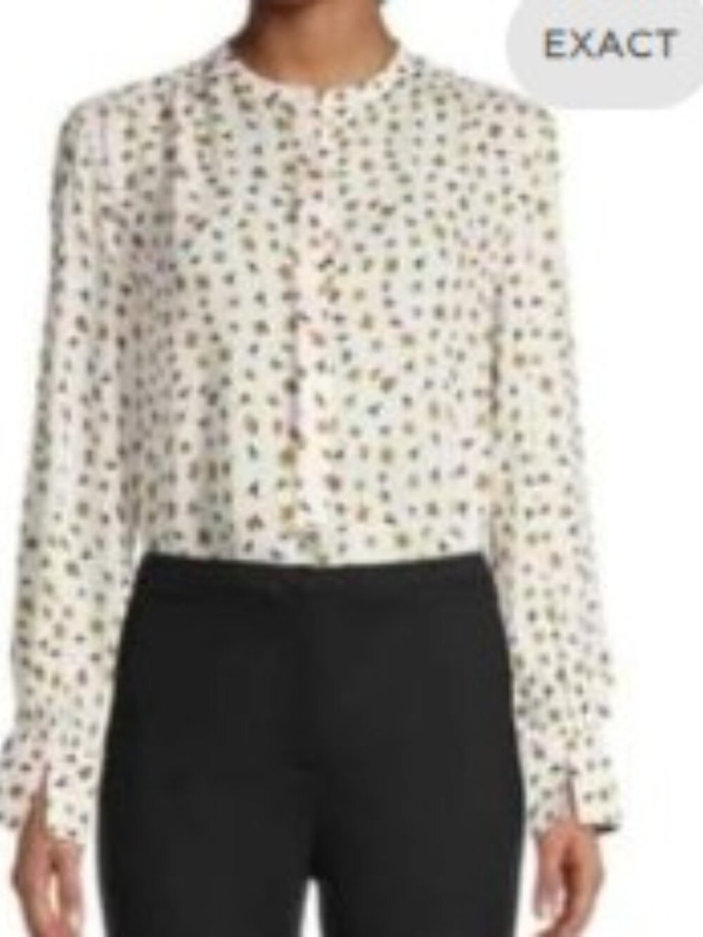 Ellie Tahari Sheer Boho Top